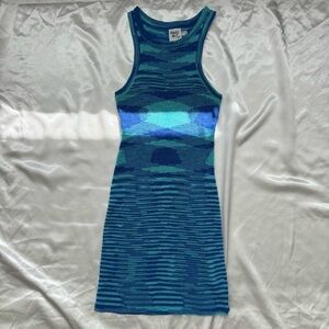 Princess poly blue bodycon mini dress